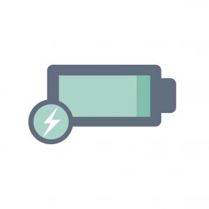 Illustration of battery icon