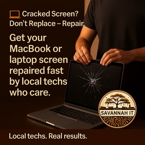 Cracked Laptop Screen? Savannah IT Offers Fast, Local Repairs You Can Trust OCT 2025